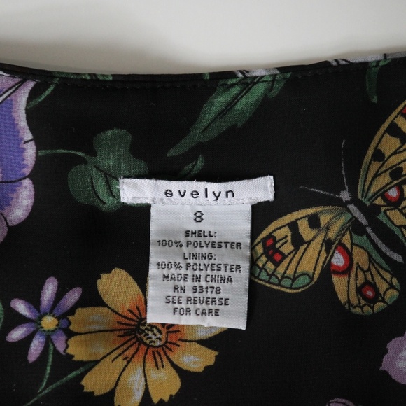 Floral black skirt - Picture 3 of 3